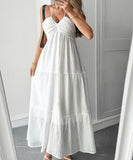 Casual Vacation Halter Neck Semi-Transparent Summer Dress