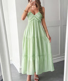 Casual Vacation Halter Neck Semi-Transparent Summer Dress