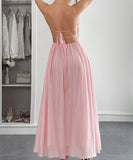 Casual Vacation Short Sleeved Fitted Long Dress for Summer