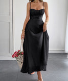 Casual Vacation Short Sleeved Fitted Long Dress for Summer