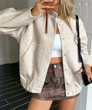 Solid Color Long Sleeve Blazer For Women Office Wear