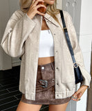 Solid Color Long Sleeve Blazer For Women Office Wear