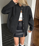 Solid Color Long Sleeve Blazer For Women Office Wear