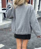 Solid Color Long Sleeve Blazer For Women Office Wear