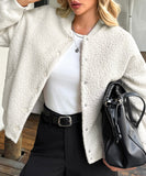 Womens Button Up Long Sleeve Coat Versatile Everyday Layering Easy Care All Season