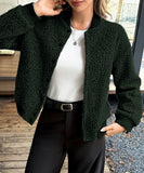 Womens Button Up Long Sleeve Coat Versatile Everyday Layering Easy Care All Season