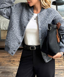 Womens Button Up Long Sleeve Coat Versatile Everyday Layering Easy Care All Season