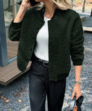 Womens Button Up Long Sleeve Coat Versatile Everyday Layering Easy Care All Season