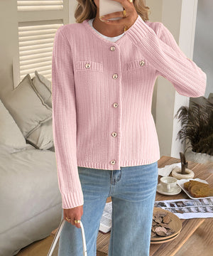 Vacation Wool-Knit Longline Cardigan