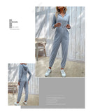 Chic Black Long-Sleeved Zipper Jumpsuit for Women
