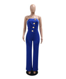 Boob Top Loose Loose Wide Leg Jumpsuit for Stylish Comfort