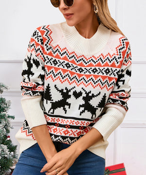 Classic Relaxed Fit Christmas Cozy Pullover Sweater