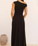 Elegant Sexy Tie Dress in Solid Colors for Effortless Style