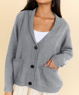 Printed Cardigan Casual Long Sleeve Sweater Everyday Comfort All Day Wear Essentials