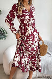 Elegant Long-Sleeved Peplum Dress
