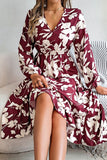 Elegant Long-Sleeved Peplum Dress