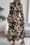 Elegant Long-Sleeved Peplum Dress