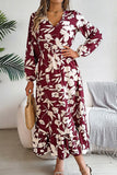 Elegant Long-Sleeved Peplum Dress