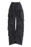 Patchwork Utility Denim Overalls