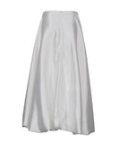 Fashionable Casual Solid Color High Waisted Balloon Skirt Beige
