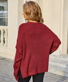 Relaxed Round Neck Sweater For Everyday Comfort Wear