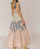Stylish Women's Printed Halter Dress in Vibrant Colors