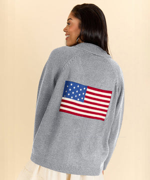 Printed Cardigan Casual Long Sleeve Sweater Everyday Comfort All Day Wear Essentials