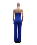 Boob Top Loose Loose Wide Leg Jumpsuit for Stylish Comfort
