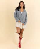 Printed Cardigan Casual Long Sleeve Sweater Everyday Comfort All Day Wear Essentials