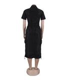 Multi-pocket Cargo Drawstring Pocket Dress for Casual Style