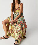 Stylish Women's Printed Halter Dress in Vibrant Colors