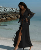 Lace Open Cardigan Cover-Up for Beach Bikini Sun Protection
