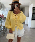 Versatile Solid Color Long Sleeve Cardigan