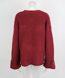 Relaxed Round Neck Sweater For Everyday Comfort Wear