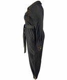 Relaxed Fit V Neck Casual Plus Size Denim Jumpsuit Women