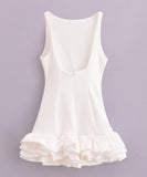 Elegant Pleated Dress For Women Sleeveless In Various Colors