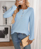 Casual Button-Down Long-Sleeve T-Shirt Soft Everyday Comfort