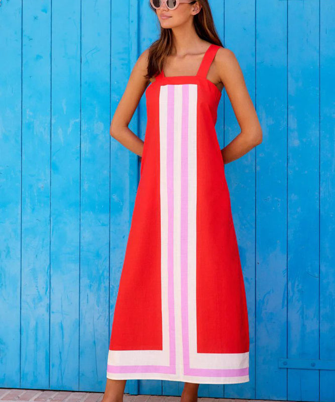 Vivid Beach Vacation Halter Dress in Multiple Colors