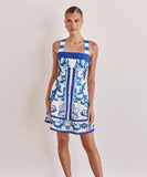 Stylish Women's Printed Halter Dress in Vibrant Colors