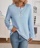 Casual Button-Down Long-Sleeve T-Shirt Soft Everyday Comfort