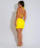 Three-Piece Beach Vacation Bikini Set for Women in Bright Colors