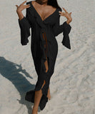 Lace Open Cardigan Cover-Up for Beach Bikini Sun Protection