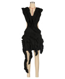 Beaded Backless Sleeveless Evening Dress For Party Black