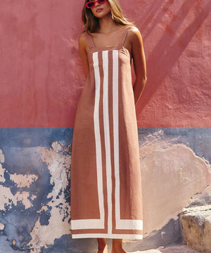 Vivid Beach Vacation Halter Dress in Multiple Colors