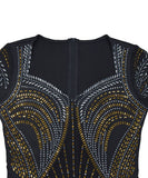 Classic Sequined Long Sleeve Dress Night Out Elegance