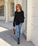 Relaxed Round Neck Sweater For Everyday Comfort Wear