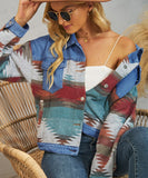 Relaxed Multi Color Jacket Classic Fit Casual Everyday Wear