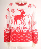 Classic Christmas Tree Print Round Neck Pullover For Women