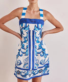 Stylish Women's Printed Halter Dress in Vibrant Colors