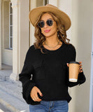 Relaxed Round Neck Sweater For Everyday Comfort Wear